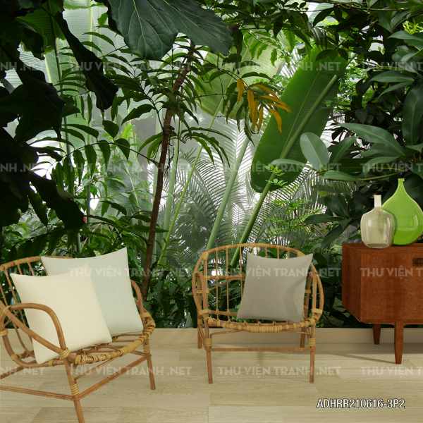 Tranh Phong Cảnh Rừng Rậm Nhiệt Đới-ADHRR210616-3P2 - Tranh tường mới cập nhật